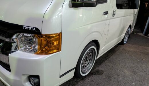 ホワイトリボンタイヤに交換